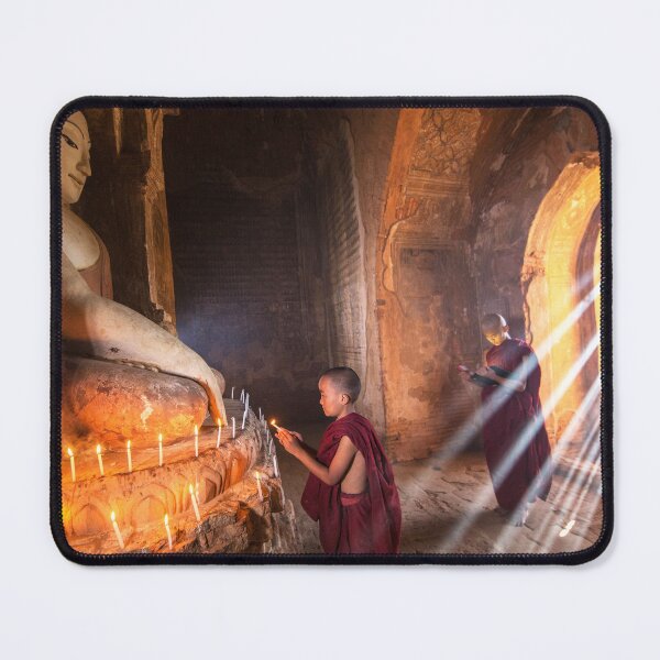 Item preview, Novice Monks Bagan Myanmar designed and sold by Glynn  Lavender.