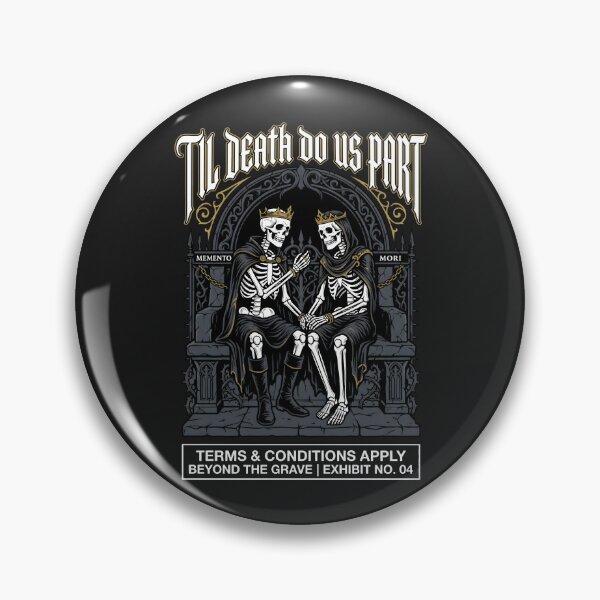 Item preview, Til Death Do Us Part - Gothic Couple Dark Aesthetic designed and sold by SplashTastic.