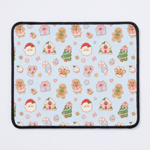 Item preview, Blue Christmas Cookie Pattern | Cute Gingerbread Holiday Baking designed and sold by Sunnyneststudio.