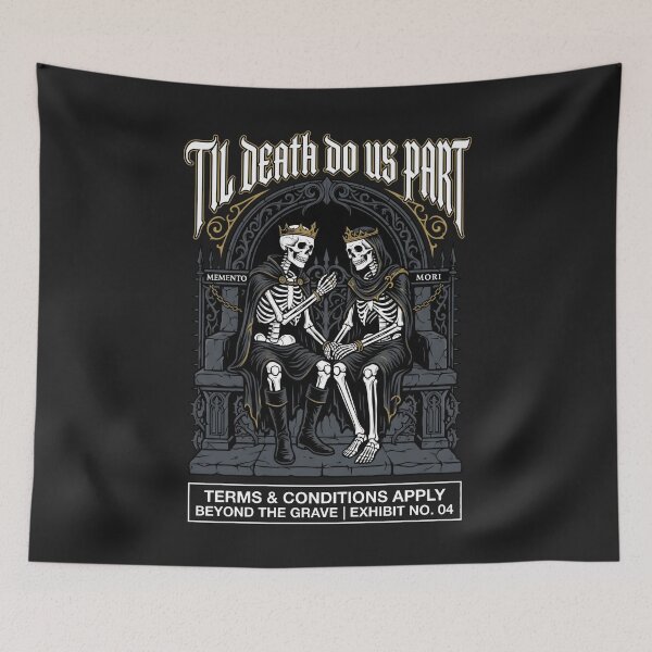 Item preview, Til Death Do Us Part - Gothic Couple Dark Aesthetic designed and sold by SplashTastic.
