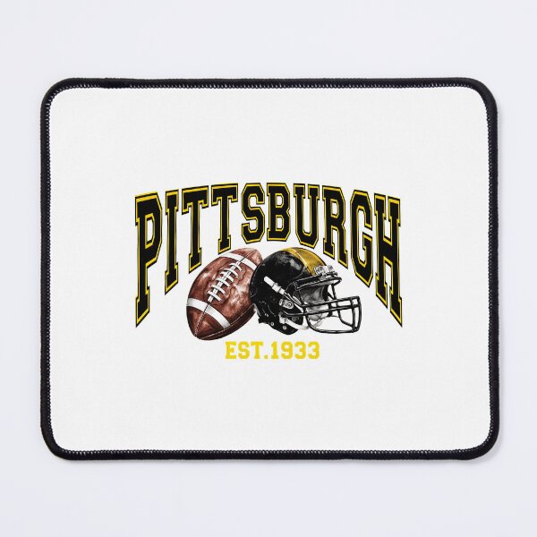 Item preview, Pittsburgh Football Helmet Vintage Sports Fan Artwork designed and sold by AllisonBo57055.