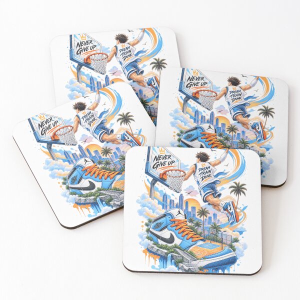 Item preview, Basketball Slam Dunk Splash – Dynamic Sports Illustration designed and sold by treandsart.