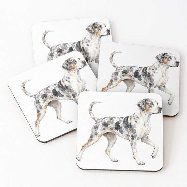 Item preview, White Patchwork Catahoula Leopard Dog designed and sold by RebelPawz.
