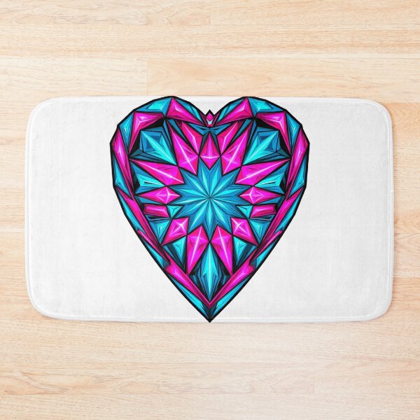 Item preview, Futuristic Geometric Glowing Heart Sacred Geometry designed and sold by TrendyGalaxy.