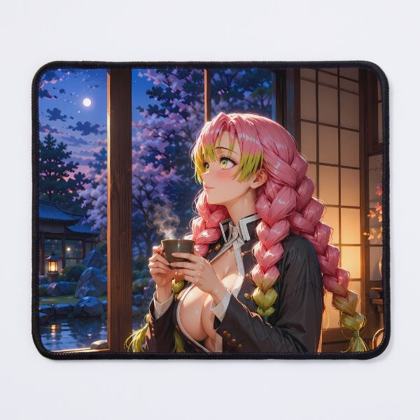 Item preview, Mitsuri Kanroji Demon Slayer Moonlit Tea Retreat designed and sold by BrianRayan.