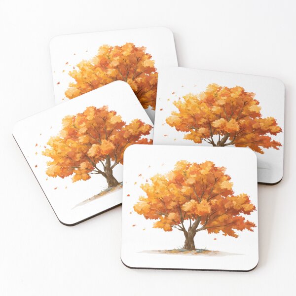Item preview, Maple tree with blowing leaves designed and sold by Newrealis.