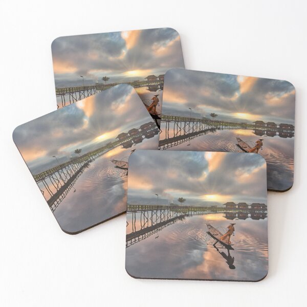 Item preview, Fisherman Inle Lake Myanmar designed and sold by Glynn  Lavender.