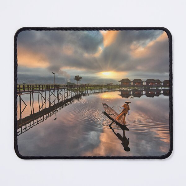 Item preview, Fisherman Inle Lake Myanmar designed and sold by Glynn Lavender.