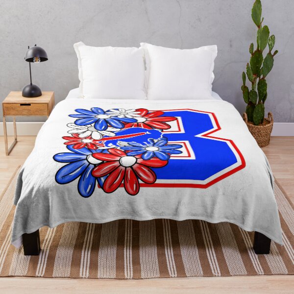 Item preview, Patriotic Floral Initial Letter Blue Red Design designed and sold by PhillipSm15263.