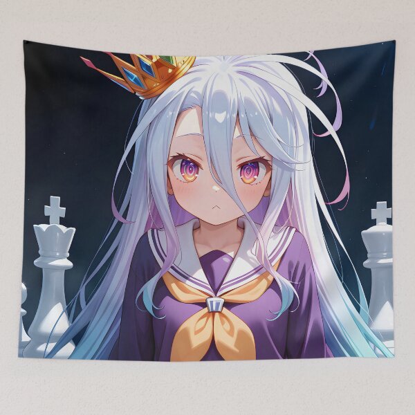 Item preview, Shiro No Game No Life Crowned Chess Queen Fantasy Mood designed and sold by BrianRayan.