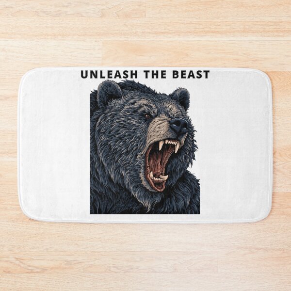 Item preview, Aggressive Roaring Grizzly Bear Head Sports Mascot designed and sold by TrendyGalaxy.