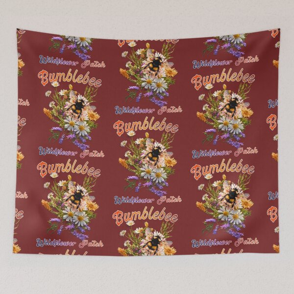 Item preview, Bumblebee Wildflower Patch designed and sold by Tripp Art Studio.