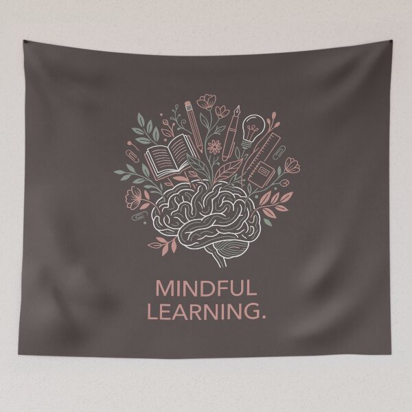 Item preview, Mindful Learning - Mental Health Botanical Art designed and sold by SplashTastic.