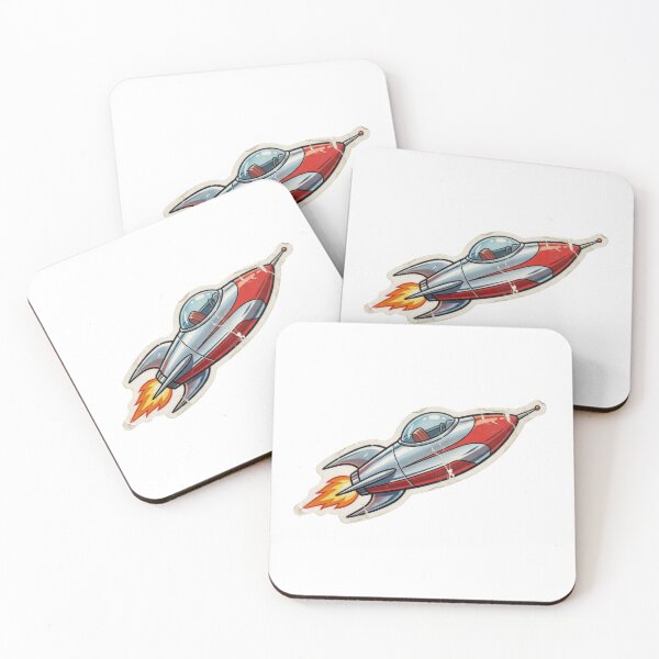 Item preview, Retro Rocket Ship - Vintage Space Sticker designed and sold by Astral-Artisan.