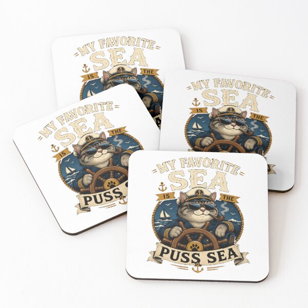 Item preview,  My  Favorite Sea is The Puss-Sea designed and sold by TheEndDesign.