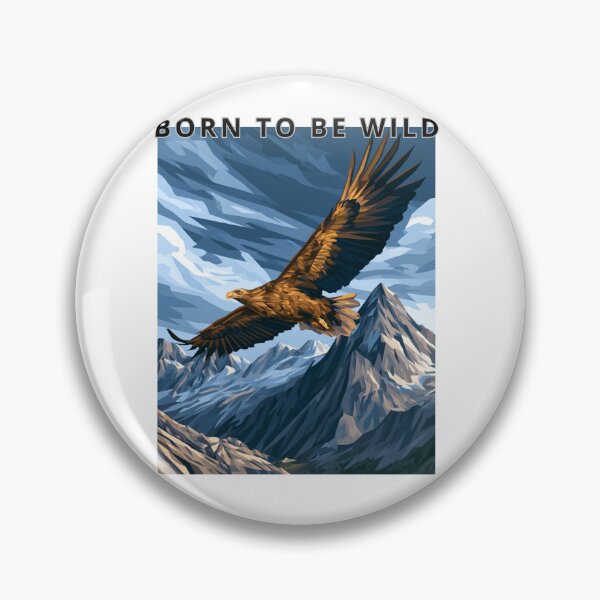 Item preview, Soaring Eagle Over Rugged Mountains Wildlife Vector designed and sold by TrendyGalaxy.
