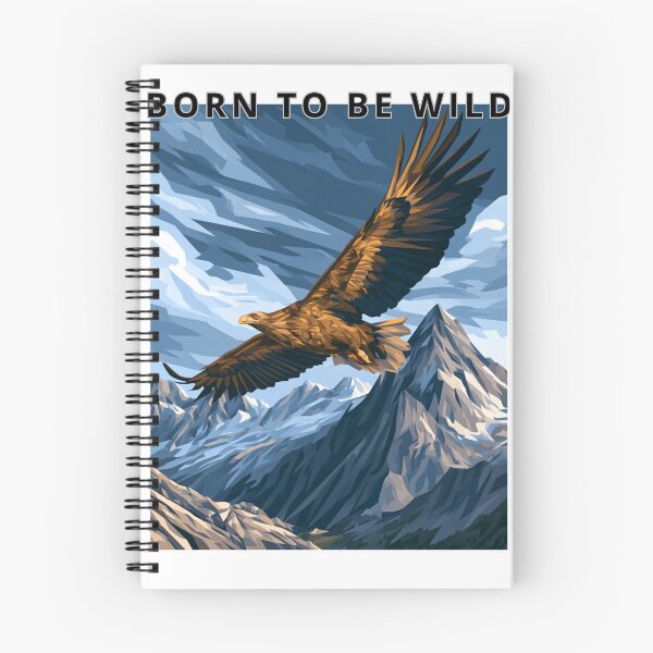 Item preview, Soaring Eagle Over Rugged Mountains Wildlife Vector designed and sold by TrendyGalaxy.