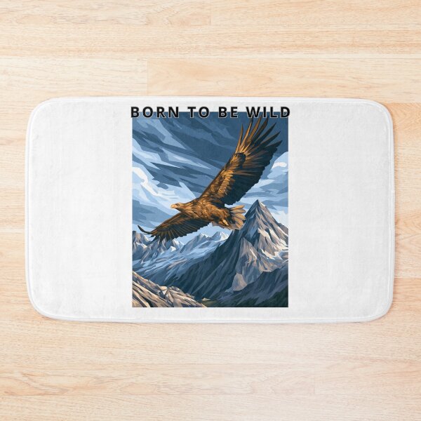Item preview, Soaring Eagle Over Rugged Mountains Wildlife Vector designed and sold by TrendyGalaxy.