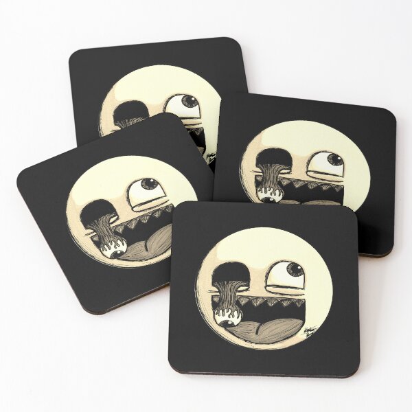Item preview, Vintage Sepia Awesome Face Scar-E-Moji - Aged Horror Art designed and sold by Grimmlar.