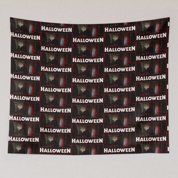Item preview, The Shape In Red (With Halloween Franchise Logo) designed and sold by Atomic Mouth Designs.