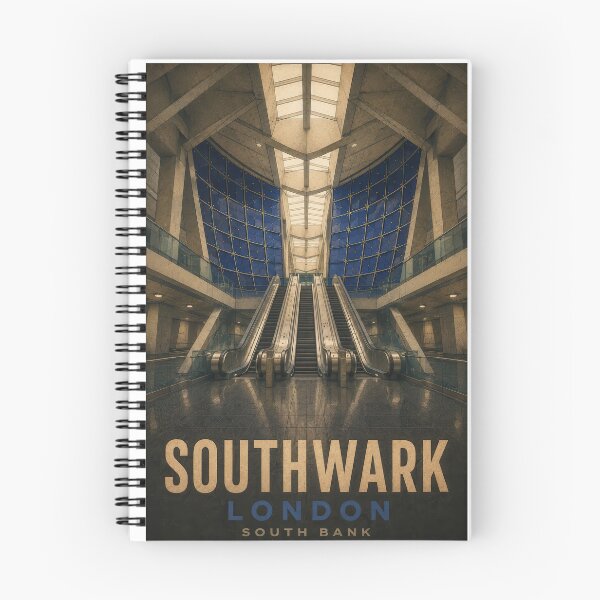 Item preview, Southwark Station - Vintage London Underground Poster designed and sold by Earth Celebration Designs.