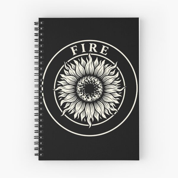 Item preview, Fire Element Sunflower Botanical Emblem T-Shirt designed and sold by KreatoLab.