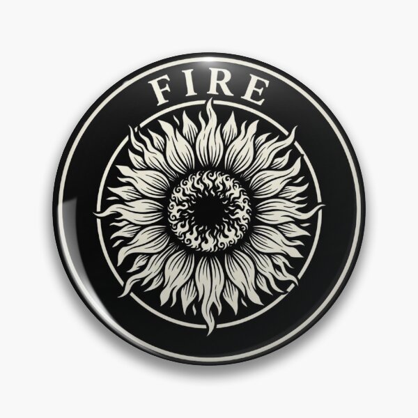 Item preview, Fire Element Sunflower Botanical Emblem T-Shirt designed and sold by KreatoLab.