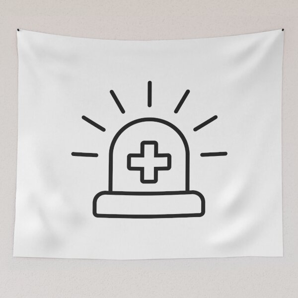Item preview, Emergency Medical Alert Beacon Line Icon designed and sold by VectorForge Studio.