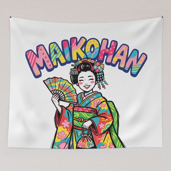 Item preview, Maiko japonesas en colores brillantes. designed and sold by whiteblackcat.
