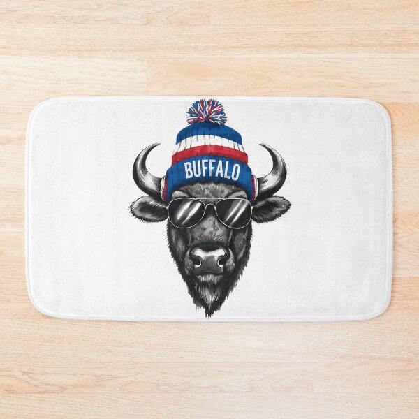 Item preview, Buffalo Warrior Bison Wearing American Winter Hat designed and sold by KurtKrueg88967.