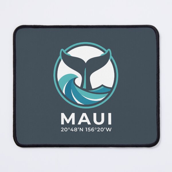 Item preview, Maui 20 48 N 156 20 W - Whale Watching Ocean Art designed and sold by SplashTastic.