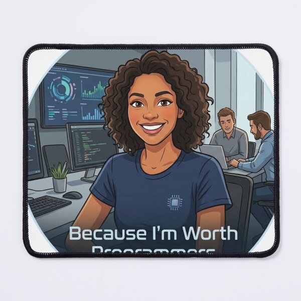 Item preview, Because I'm Worth Programmers And AI designed and sold by AllRoundTees.