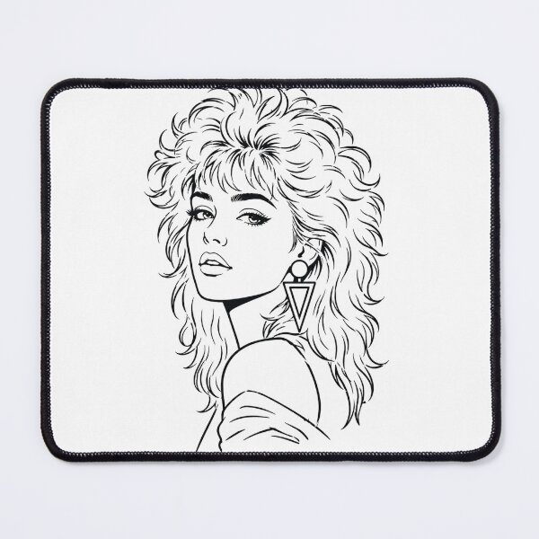 Item preview, 80s Fashion Woman | Retro Vintage Vector Portrait designed and sold by PixelBlob.