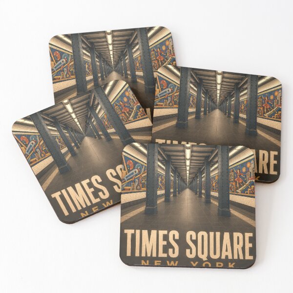 Item preview, Times Square - 42nd Street - Vintage New York Subway Poster designed and sold by Earth Celebration Designs.