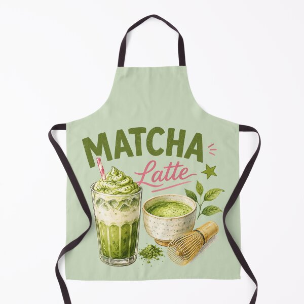 Item preview, Matcha Latte | Creamy Green Tea Café Illustration designed and sold by UUniqueIImprint.