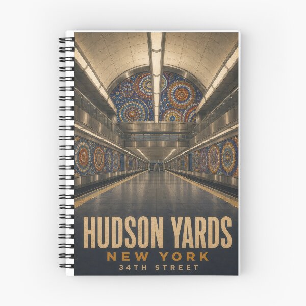 Item preview, 34th Street–Hudson Yards – Vintage New York Subway Poster designed and sold by Earth Celebration Designs.