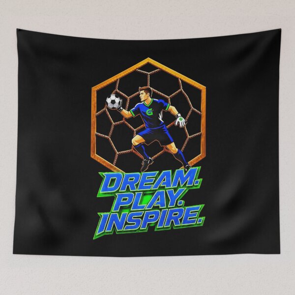 Item preview, PLAY. DREAM. INSPIRE. W/ Goalie  designed and sold by Gnarly360.