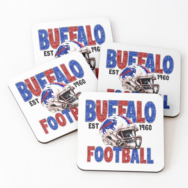 Item preview, Buffalo Football Vintage Helmet Team Pride Artwork designed and sold by ThomasBro30261.