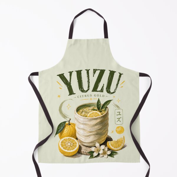 Aperçu de l'œuvre Yuzu Citrus | Illustration d'une boisson aux agrumes japonaise, vive et acidulée créée et vendue par UUniqueIImprint.