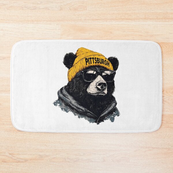 Item preview, Cool Pittsburgh Bear Wearing Winter Street Style designed and sold by AmyYu44086.