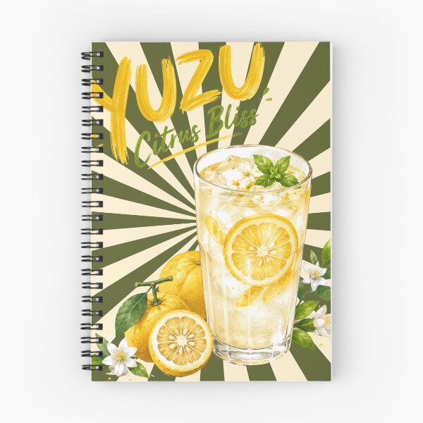 Item preview, Yuzu Bliss | Japanese Citrus Drink & Fresh Summer Illustration designed and sold by UUniqueIImprint.