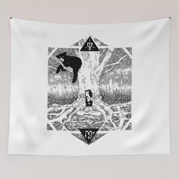 Item preview, VIRGO – Forest Witch with Black Bear designed and sold by eriksolemart.