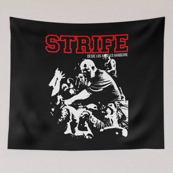Item preview, Red Typography Metallic Hardcore Band designed and sold by nerdyygraphic.