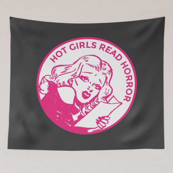 Item preview, Hot Girls Read Horror designed and sold by chillaxcats.