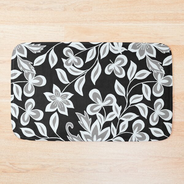 Item preview, Monochrome Floral Botanical Pattern Art designed and sold by ​Jyoti Digital Artist.
