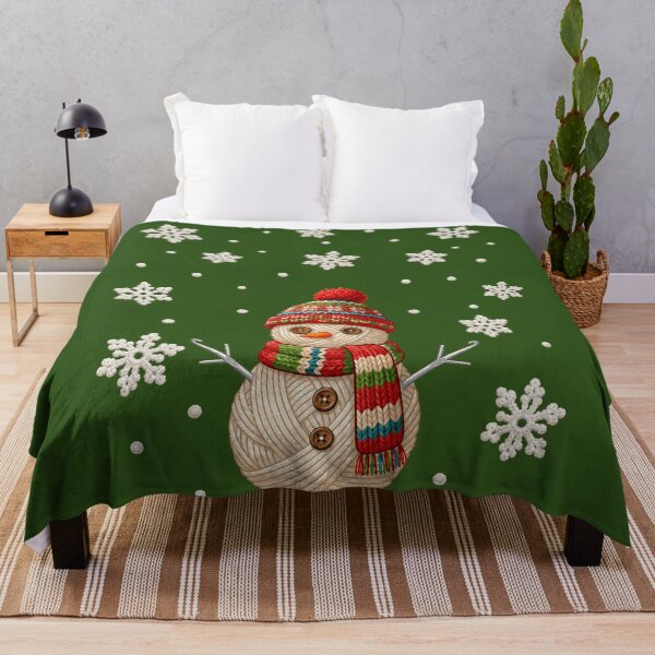 Item preview, Yarn Snowman Sewing Knitting Crocheting Quilter Crochet designed and sold by Colorfulman.