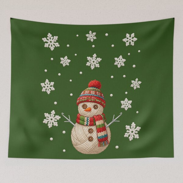 Item preview, Yarn Snowman Sewing Knitting Crocheting Quilter Crochet designed and sold by Colorfulman.