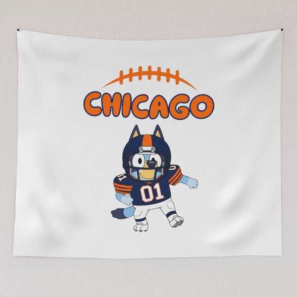 Item preview, Chicago Football Cartoon Cat Team Pride Artwork designed and sold by JudyJenni82877.