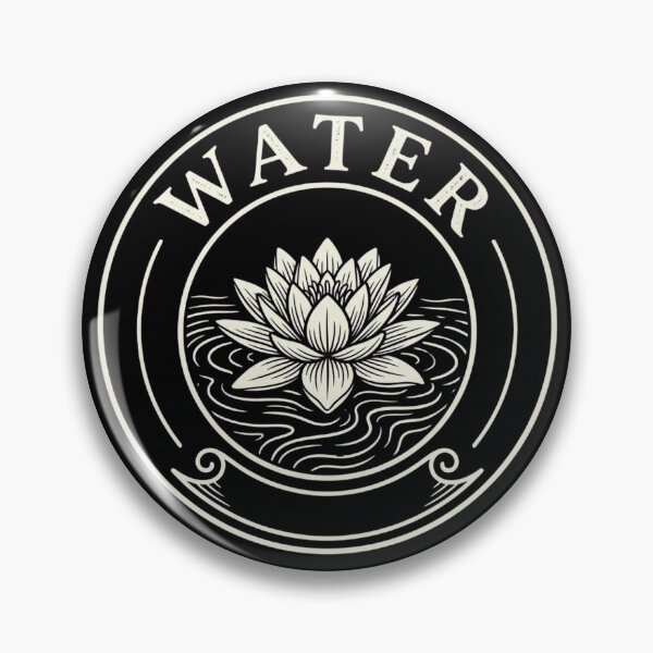 Item preview, Water Element Lily Botanical Emblem T-Shirt designed and sold by KreatoLab.