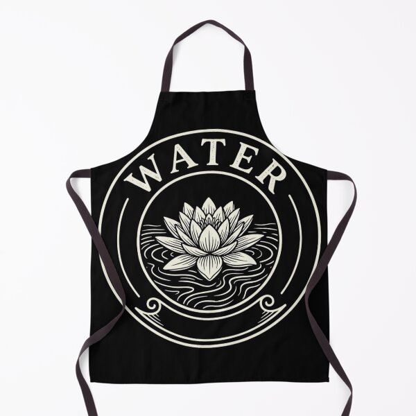 Item preview, Water Element Lily Botanical Emblem T-Shirt designed and sold by KreatoLab.